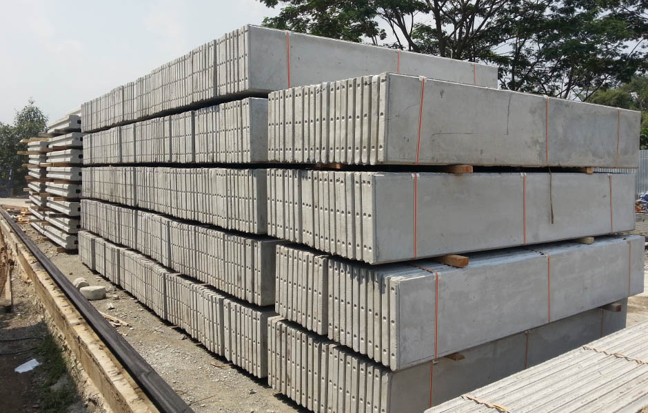 contoh pagar panel beton